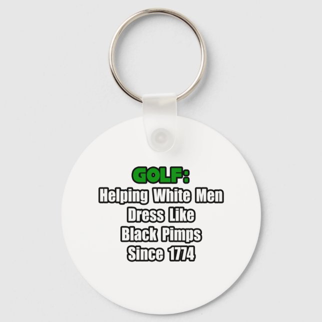 Golf Attire Humor Nyckelring (Framsida)