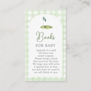 Golf Baby Shower-böcker för Baby-kort Tilläggskort