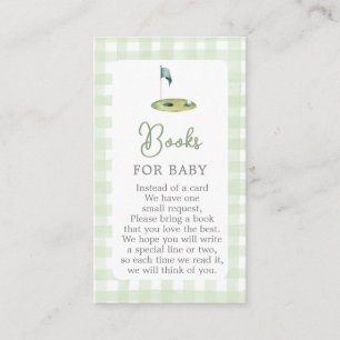 Golf Baby Shower-böcker för Baby-kort Tilläggskort
