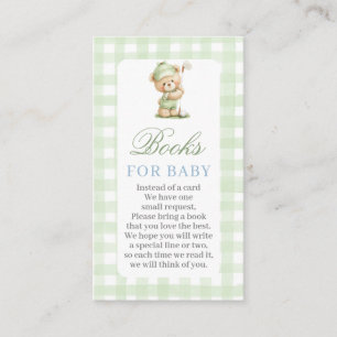 Golf Baby Shower-böcker för Baby-kort Tilläggskort