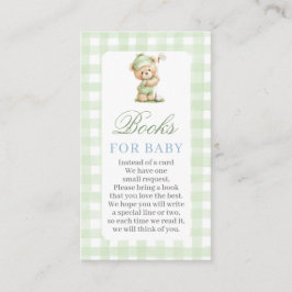 Golf Baby Shower Books for Baby Card Tilläggskort
