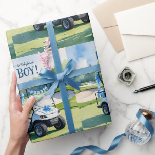Golf Baby Shower boy Blue themed Presentpapper