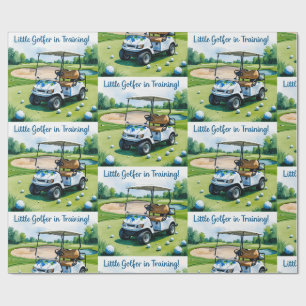 Golf Baby Shower boy Blue themed Wrapping Papper Presentpapper