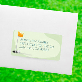 Golf Baby Shower Cute Boy Par-Tee Adress Adressetikett