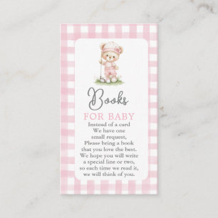 Golf Baby Shower Flickböcker för Baby Card Tilläggskort