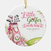Golf Baby shower för tjej