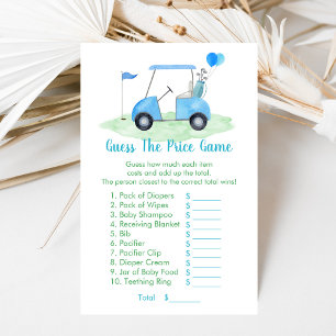 Golf Baby Shower gissar Prist spel