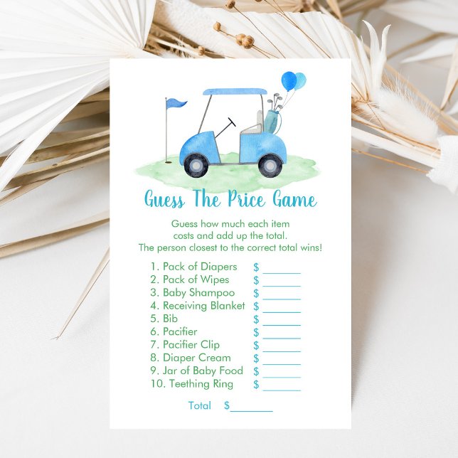 Golf Baby Shower gissar Prist spel (Skapare uppladdad)