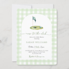 Golf Baby Shower Inbjudningar