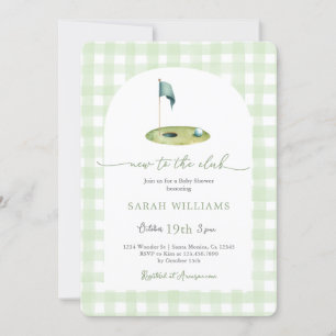 Golf Baby Shower Inbjudningar