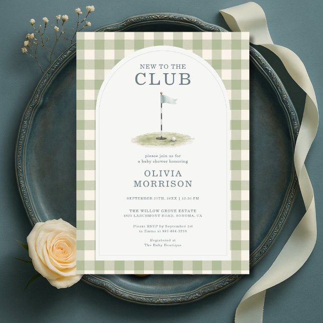 Golf Baby Shower Inbjudningar (Skapare uppladdad)