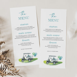 Golf Baby Shower Meny
