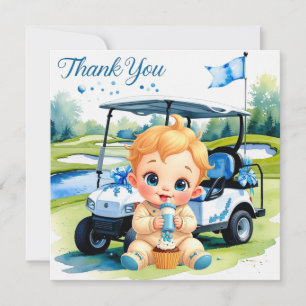 Golf Baby Shower Pojke tema Tack Kort