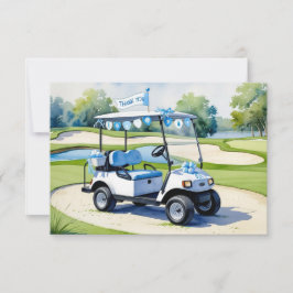 Golf Baby Shower Pojke tema Tack Kort