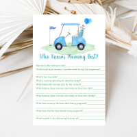 Golf Baby Shower som känner Mammans bästa spel