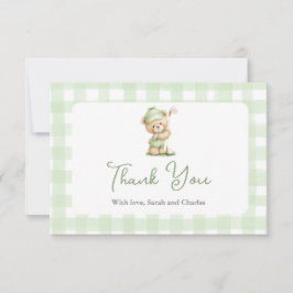 Golf  Baby Shower Thank You Card Tack Kort