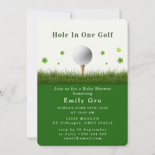 Golf Babyfirande Inbjudan
