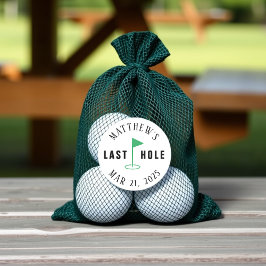 Golf Bachelor Party förra Hål Runt Klistermärke