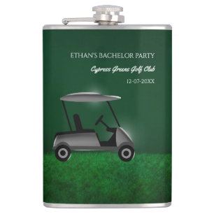 Golf Bachelor Party - golf cart and kurs grönt Fickplunta