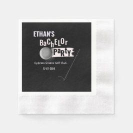 Golf Bachelor Party - Golfers Party Playful Funny Pappersservett