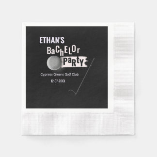 Golf Bachelor Party - Golfers Party Playful Funny Pappersservett