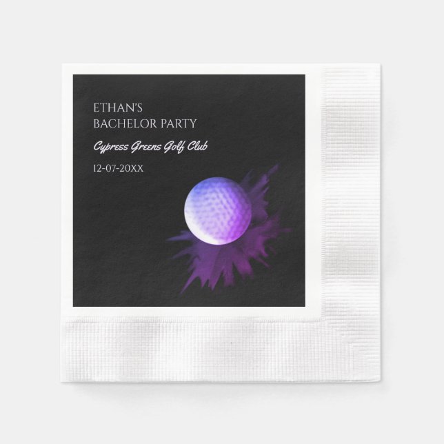Golf Bachelor Party - Golfing resa Classic golfer Pappersservett (Framsidan)