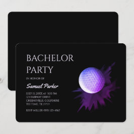 Golf Bachelor Party - Golfing resa Classic Minimal Inbjudningar