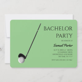 Golf Bachelor Party - Golfing resa Classic Minimal Inbjudningar