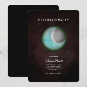 Golf Bachelor Party - Golfing resa Classic Minimal Inbjudningar
