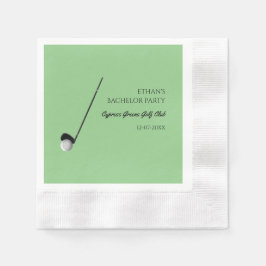 Golf Bachelor Party - Golfing resa Classic Snyggt Pappersservett