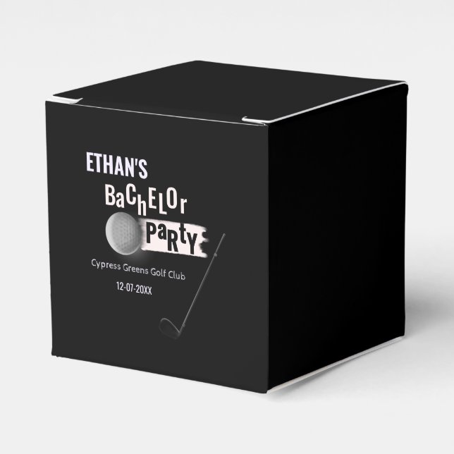 Golf Bachelor Party - Golfing resa Classic Snyggt Presentaskar (Framsidan Sidan)