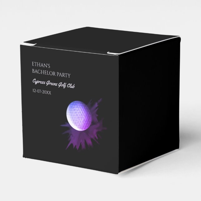 Golf Bachelor Party - Golfing resa Classic Snyggt Presentaskar (Framsidan Sidan)