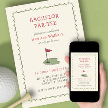 Golf Bachelor Party Hand plockade Modern