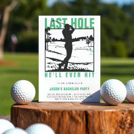 Golf Bachelor Party Lusnyj Förra Hål kommer han nå Inbjudningar
