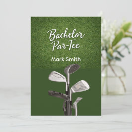 Golf Bachelor Party on Green  Inbjudningar