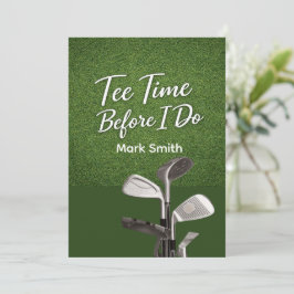 Golf Bachelor Party on Green  Inbjudningar