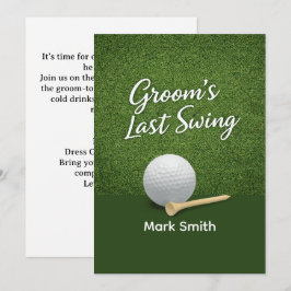 Golf Bachelor Party on Green  Inbjudningar