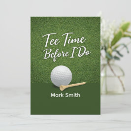 Golf Bachelor Party on Green  Inbjudningar