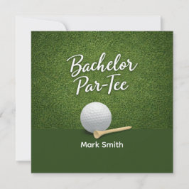 Golf Bachelor Party on Green  Inbjudningar