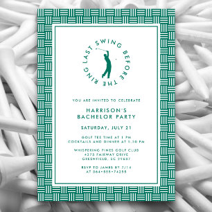 Golf Bachelor Party, sista gången före Ring Inbjudningar