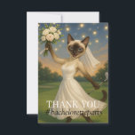 Golf Bachelorette Party for Cat Lovers Tack<br><div class="desc">Jag vill uttrycka min djupa tacksamhet med detta "Golf Bachelorette Party for Cat Lovers" - tackkort! Med en roligt och charmig design som blandar golfens kärlek med katternas lekande anda är detta kort perfekten för att tacka gästerna för att de skapar din bachelorette firande oförglömlig. Vare sig du är på...</div>