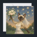 Golf Bachelorette Party for Cat Lovers Tack<br><div class="desc">Jag vill uttrycka min djupa tacksamhet med detta "Golf Bachelorette Party for Cat Lovers" - tackkort! Med en roligt och charmig design som blandar golfens kärlek med katternas lekande anda är detta kort perfekten för att tacka gästerna för att de skapar din bachelorette firande oförglömlig. Vare sig du är på...</div>