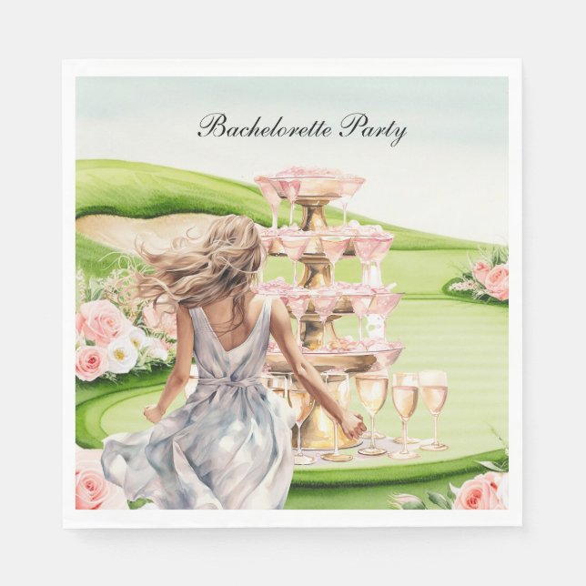 Golf Bachelorette Party for Golfer Pappersservett (Framsidan)