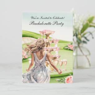 Golf Bachelorette Party på golfbanan Inbjudningar