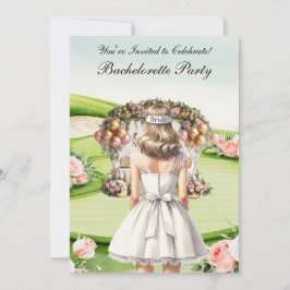 Golf Bachelorette Party på golfbanan Inbjudningar