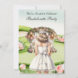 Golf Bachelorette Party på golfbanan Inbjudningar