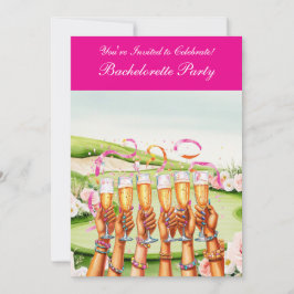 Golf Bachelorette Party på golfbanan Inbjudningar
