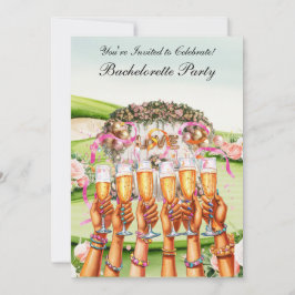 Golf Bachelorette Party på golfbanan Inbjudningar