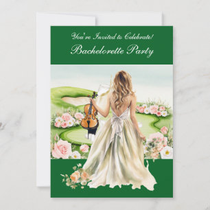 Golf Bachelorette Party på golfbanan Inbjudningar