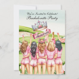 Golf Bachelorette Party på golfbanan Inbjudningar